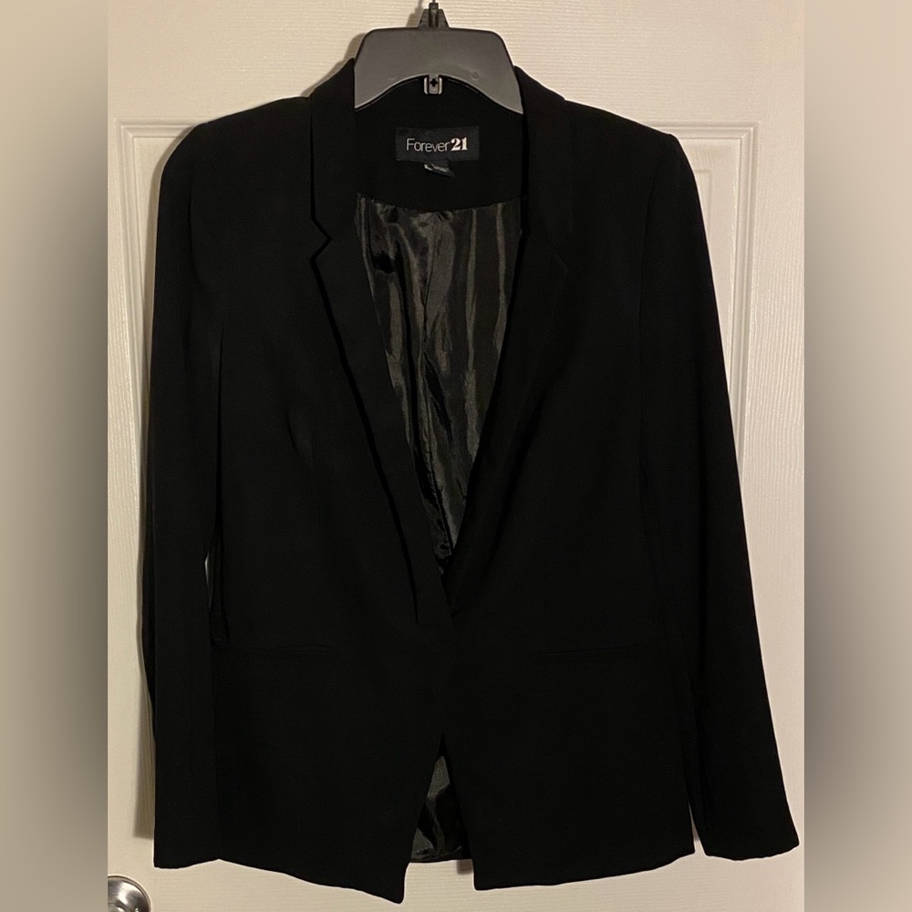 Forever 21 Black Blazer Jacket Size Small